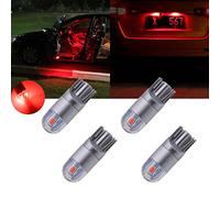 Tuincyn T10 AMPOULE LED rouge lumière intérieure automatique feston dôme lumière plaque d'immatriculation s'allume inverser la lampe de stationnement côté ampoule de marqueur (pack de 4)
