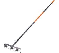Tuinhark robuste en métal avec Langer Steel pour gazon et feuilles - 14 dents