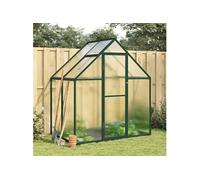 vidaXL Tuinkas met basisframe 169x114x195 cm aluminium groen4005823 G