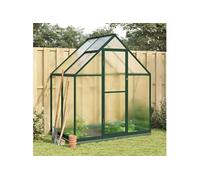 Tuinkas met basisframe 169x114x202 cm aluminium groen4005826
