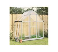 vidaXL Serre avec cadre de base 169x114x202 cm aluminium argenté 4005825