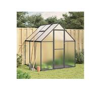 Serre avec cadre de base anthracite 169x169x195 cm aluminium