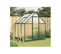 Tuinkas met basisframe 169x169x202 cm aluminium groen4005832