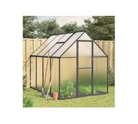 vidaXL Tuinkas met basisframe 224x169x195 cm aluminium antracietkleur4005836 G