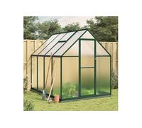 vidaXL Tuinkas met basisframe 224x169x202 cm aluminium groen3266324 G