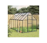 vidaXL Tuinkas met basisframe 334x169x195 cm aluminium antracietkleur3266328 G