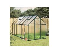 Tuinkas met basisframe 334x169x195 cm aluminium groen3266327