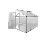vidaXL Serre aluminium renforcée 6,05 m²