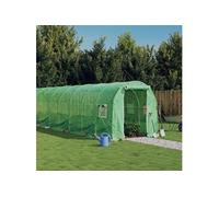 Tuinkas met stalen frame 12 mÂ² 6x2x2 m groen3188018