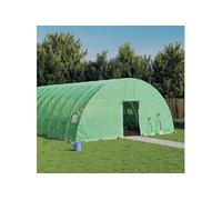 vidaXL Tuinkas met stalen frame 144 mÂ² 24x6x2,85 m groen3188115 Vert G