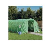 Tuinkas met stalen frame 24 mÂ² 8x3x2 m groen3188041