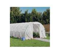 Tuinkas met stalen frame 66 mÂ² 22x3x2 m wit3188059