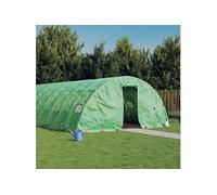 vidaXL Tuinkas met stalen frame 90 mÂ² 18x5x2,3 m groen3188090 Vert G