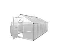 vidaXL Serre renforcée en aluminium avec cadre de base 9,025 m²