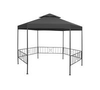vidaXL Pavillon de jardin 323 x 275 x 265 cm Anthracite