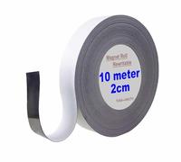 TUKA 10m x 20mm x 1mm Magnétique Ruban de Marquage, Réinscriptible Découpable Bande Magntica pour Étiquetage, Tableau Blanc, Tableaux Magnétiques etc. Inscriptible Effaçable, Blanc TKD9046-2cm