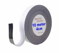 TUKA 10m x 40mm x 1mm Magnétique Ruban de Marquage, Réinscriptible Découpable Bande Magntica pour Étiquetage, Tableau Blanc, Tableaux Magnétiques etc. Inscriptible Effaçable, Blanc TKD9046-4cm