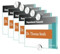 TUKA-i-AKUT 5pcs A6 Plaque de Porte de Bureau, Acrylique Transparent Support pour Panneau d'information, pour Panneau 148 mm x 104 mm, Info Sign de Signalisation pour Montage Mural, TKD8301-A6-5x