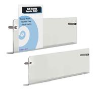 TUKA-i-AKUT Lot de 2 Étagères Murales de 80cm, Acrylique Extra Résistant, Support Mural pour Magazines Journaux Brochures Livres, Porte-Revues Porte-Prospectus Murales Transparente TKD8256-80cm-2x