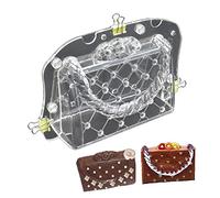 TUKE Moules à chocolat 3D pour sac à main et pochette à fondant pour décoration de gâteaux, bonbons, savon, argile polymère