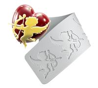 TUKE Moules en silicone pour bébé ange - Moules en dentelle 3D pour gâteau et fondant pour la pâtisserie, la résine, l'argile et l'artisanat en sucre (Bébé ange 22,45x6,7x0,3 cm)