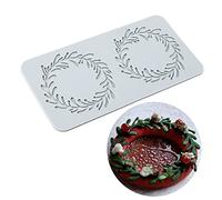 TUKE Moules en silicone pour décoration de gâteaux en forme de feuille 3D pour la cuisson en gomme, moules à fondant, tapis en dentelle, motif fleur en nid d'abeille, pour sucre, chocolat, polymère