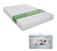 TULENA Housse de matelas 160 x 200 cm Blanc 27 cm de haut | Protège-matelas lavable avec fermeture éclair en coton | Respirant, doux au toucher | comme housse de rechange | Certifié Öko-Tex