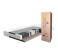 TULENA NOX Matelas 140 x 190 cm | Matelas à Ressorts Ensachés | Fermeté H3 + H4 Basic 20 cm d'Épaisseur | Enroulable réversible