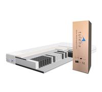 TULENA NOX Matelas 160 x 200 cm en Mousse à mémoire de Forme| Matelas à Ressorts Ensachés | Fermeté H1 + H2 Confort 20 cm d'Épaisseur | Enroulable réversible