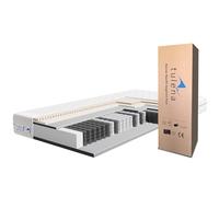 TULENA NOX Matelas 90 x 190 cm avec Mousse à mémoire de Forme et Latex| Matelas à Ressorts Ensachés | Fermeté H1 + H2 Confort Plus 22 cm d'Épaisseur | Enroulable réversible