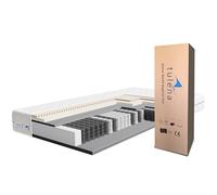 TULENA NOX Matelas 90 x 190 cm avec Mousse à mémoire de Forme et Latex| Matelas à Ressorts Ensachés | Fermeté H2 + H3 Confort Plus 23 cm d'Épaisseur | Enroulable réversible