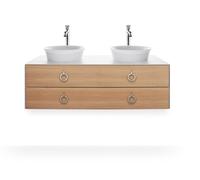 Duravit White Tulip lavabo 43x43 cm ronde à poser blanc brillant 2362430079