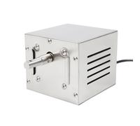 TuliperMood Moteur de gril professionnel 25W pour tournebroche (220V) | Moteur rotatif pour rôtisserie, rôtissoire, brochettes, porcelet grillé | Moteur de gril, moteur de barbecue (argent)