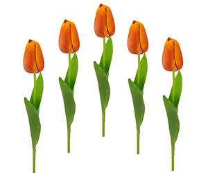 Tulipes artificielles Real Touch - Bouquet de Tulipes artificielles - Décoration de Printemps - Décoration de Pâques - Fleurs artificielles - Décoration de Mariage - Fleur de Tige - Fleur en Soie