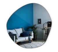 Tulup Miroir Suspendu asymétrique pour la Chambre à Coucher Japandi 68x67 cm