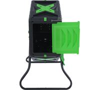 Tumbling Composter, capacité 70L, design rotatif 360°, noir
