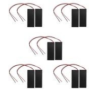 Tuminfar 10 Pcs 2xAAA 3V Support de Batteries Porte-Pile A Fil A/du Commutateur M Couvercle