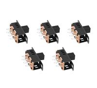 Tuminfar 10Pcs Interrupteur A Glissiere de Haut Bouton A 6 Broches A 3 Position DPDT Panneau de 0.5A 50V DC