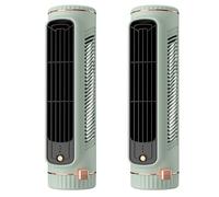 Tuminfar 2X Climatiseur Portatif Automatique à Distance, Mini-Climatiseur Personnel USB avec Ventilateur ÉLectrique à 3 Vitesses Vert