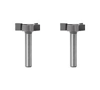 Tuminfar 2X CNC Spoilboard Surfaçage Fraise Routeur Bit 1/4 Pouce Tige Carbure Pointe Gravure Sculpture Outils de Coupe