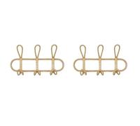 Tuminfar 2X Crochets Muraux en Rotin - Cintre Décoratif pour Chambre d'enfant, Organisateur de Vêtements et de Chapeaux, Support de Rangement Suspendu pour Vêtements d'enfants A