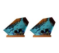 Tuminfar 2X Lampe sous-Marine en Résine Tortue Plongée Humaine Veilleuse Maison Cadeau Bureau, Bureau Chambre Décoration Veilleuse