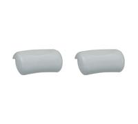Tuminfar 2X Oreiller de Bain Spa Appui-Tête de Baignoire Antidérapant Oreillers de Bain Doux et Imperméables avec Ventouses Coussin de Cou de Bain Gris