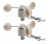Tuminfar 2X WH-SP-WS01 Instrument de Mesure de La Vitesse Du Vent Capteur de Vitesse Du Vent Instrument MéTéO Accessoires pour AnéMomèTre