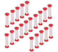 Tuminfar 30 Sec Sablier Minuterie Sablier Horloge Sablier Compte à Rebours en Vrac Jouet Ensemble Minuteries Pack de 20 (Sable Blanc)