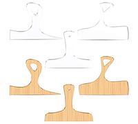 Tuminfar 3Pcs Gabarits en Acrylique pour Le Travail du Bois - PoignéE de Planche de Charcuterie/Planche à DéCouper Pochoirs de TraçAge CourbéS InclinéS pour la Cuisine
