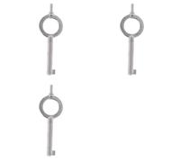 Tuminfar 3X Clé Plate Universelle de Style Américain, Clé Spéciale pour Serrure à Menottes, Porte-Clés en Alliage D'Aluminium