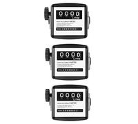 Tuminfar 3X Jauge de Carburant Mécanique Débit de Carburant à 4 Chiffres Débitmètre de Carburant Mécanique 25mm (Filetage Interne de 1 Pouce) 5-30 GPM/20-120L/Min