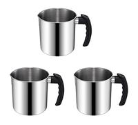 Tuminfar 3X Pot de Coulée de Fabrication de Bougies, Pot de Fonte de Cire à Double Chaudière de 44 Oz, Pichet de Fabrication de Bougies, Poignée Résistante à La Chaleur