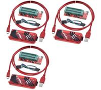Tuminfar 3X Programmeur PICKIT3 + PIC ICD2 Kit PIC Adaptateur de Programmation 2/3 Siège de Programmeur Universel FZ0508